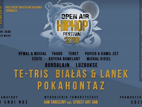 Open Air Hip Hop Festival. Po raz trzeci w Wejherowie