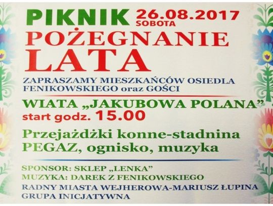 Piknik na Jakubowej Polanie. Zakończenie lata.