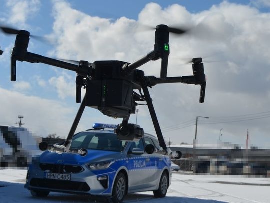 Policyjny dron. Monitorowanie powiatu wejherowskiego 