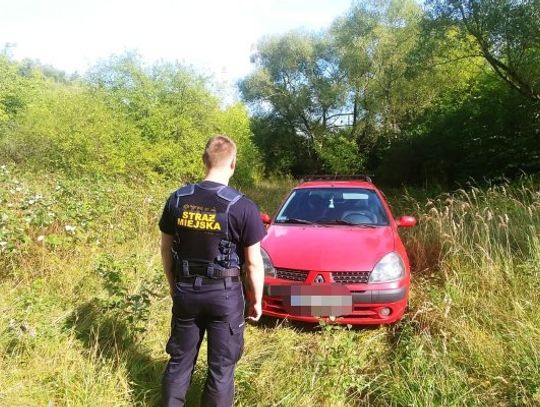 Porzucone auto. Wcześniej zostało skradzione