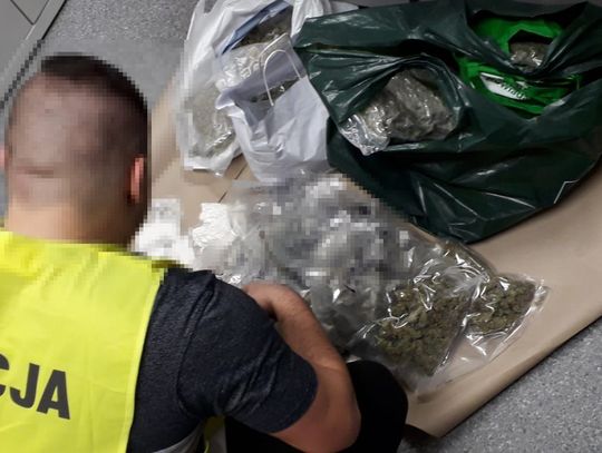 Posiadał około 6 kg narkotyków. Został zatrzymany przez wejherowskich policjantów