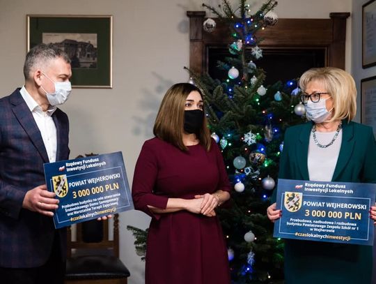 Powiat wejherowski. Przebudowa szkoły i domu opieki