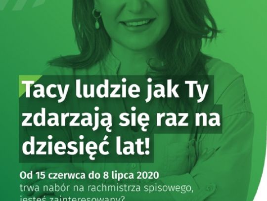 Powszechny Spis Rolny. Nabór na rachmistrza