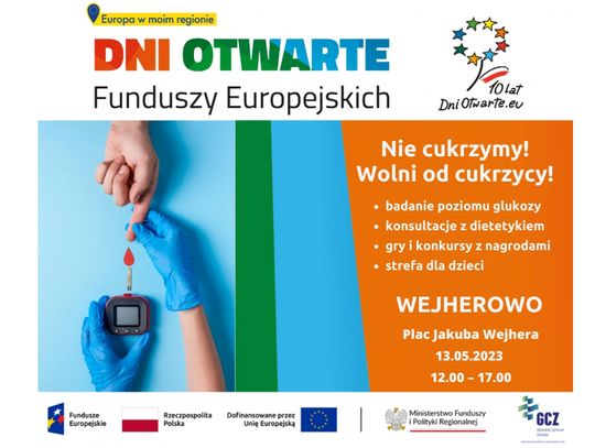 Profilaktyka cukrzycy w Wejherowie podczas Dni Otwartych Funduszy Europejskich