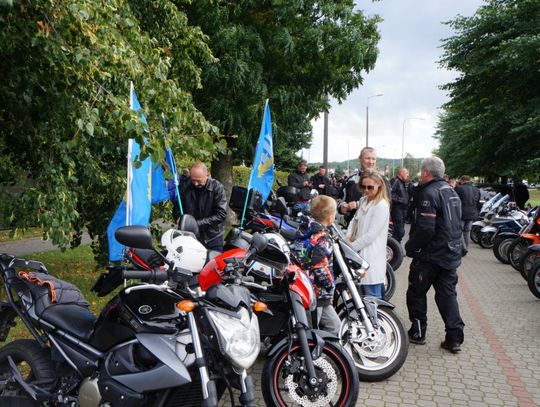 Rajd motocyklowy. Las piaśnicki