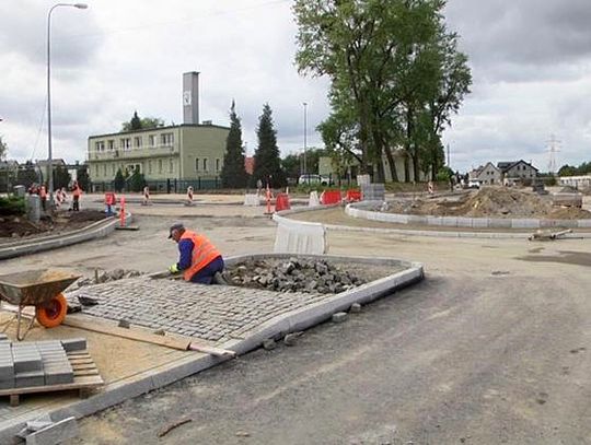 Rondo na ulicy Chopina. Przebudowa Nadrzecznej