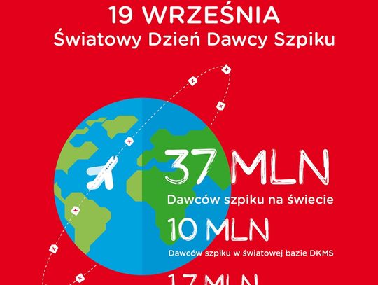 Światowy Dzień Dawcy Szpiku. Ponad 37 mln potencjalnych Dawców szpiku na całym świecie 