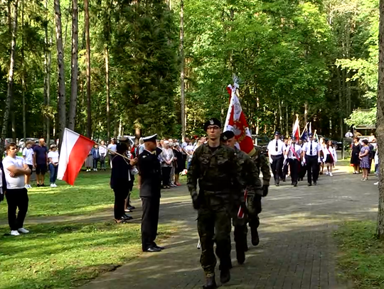 Uroczystość upamiętniająca Ofiary Marszu Śmierci KL Stutthof w Rybnie