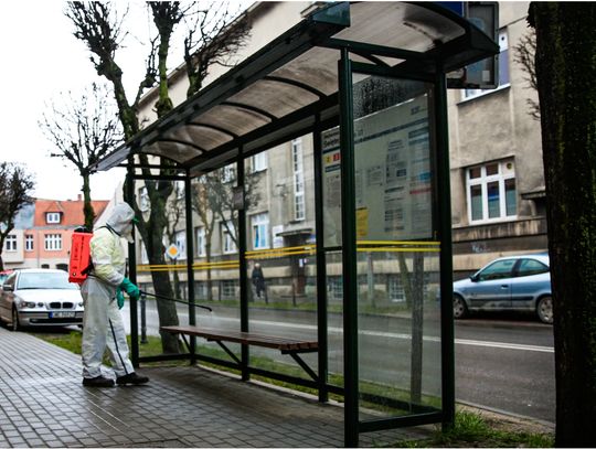 Wejherowo. Pracownicy ZUK-u odkażali przystanki