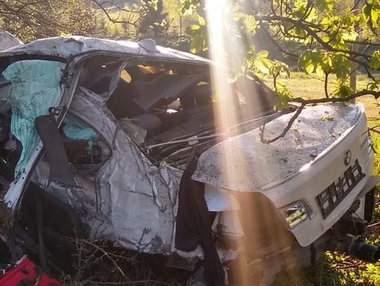 Wypadek w Sopieszynie. Kierowca trafił do spzitala