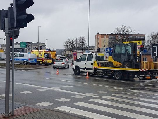 Zderzenie pojazdów na K6 w Wejherowie