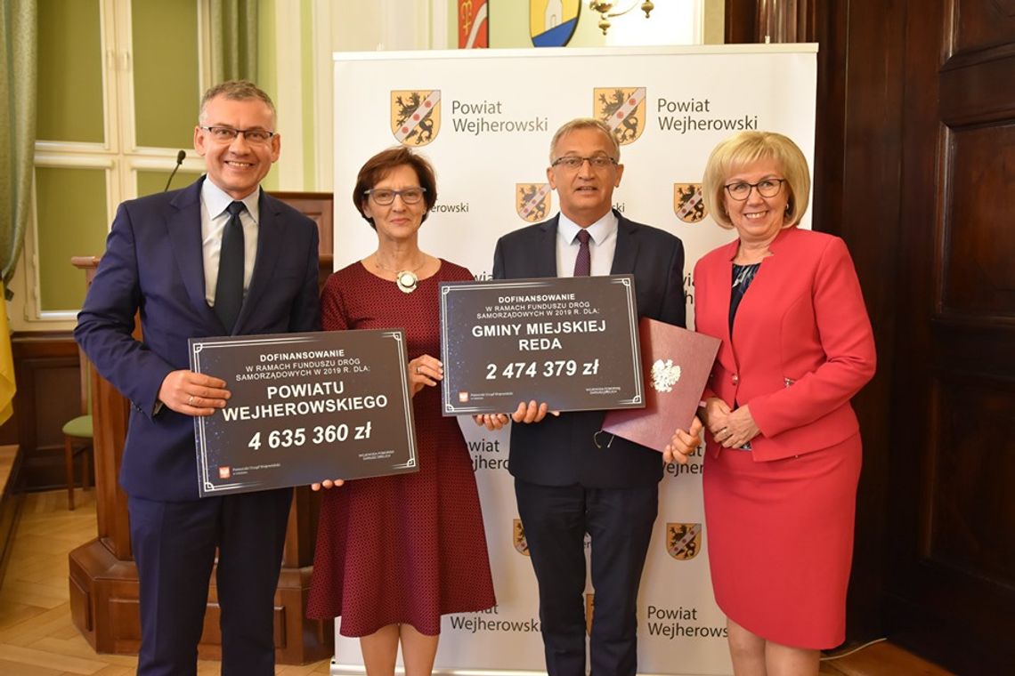 Dofinansowania z Funduszu Dróg Lokalnych. Ponad 4,6 mln dla powiatu wejherowskiego