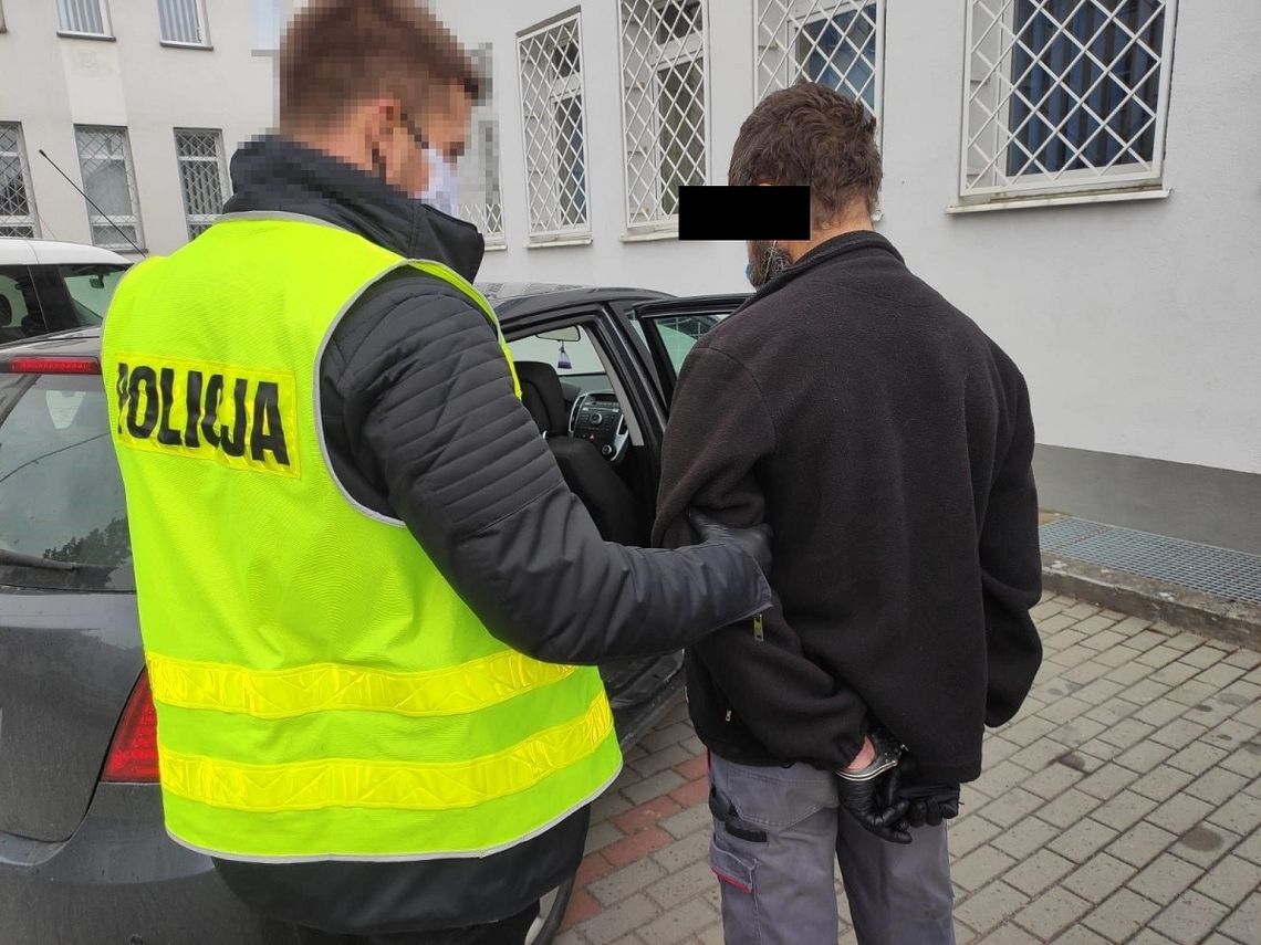 Kradzieże oraz włamania. Zatrzymano 38 -latka