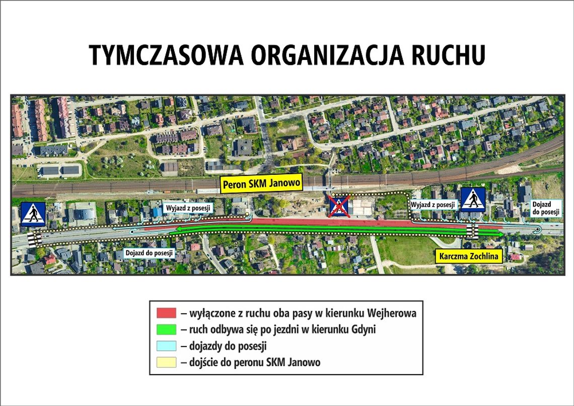 Krajowa "6" w Rumi. Zmiana organizacji ruchu