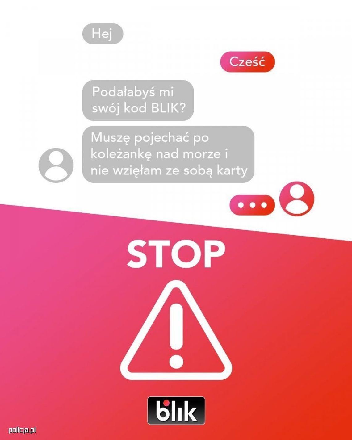 Oszukał metodą na „Blik-a”. Policjanci przypominają i apelują 