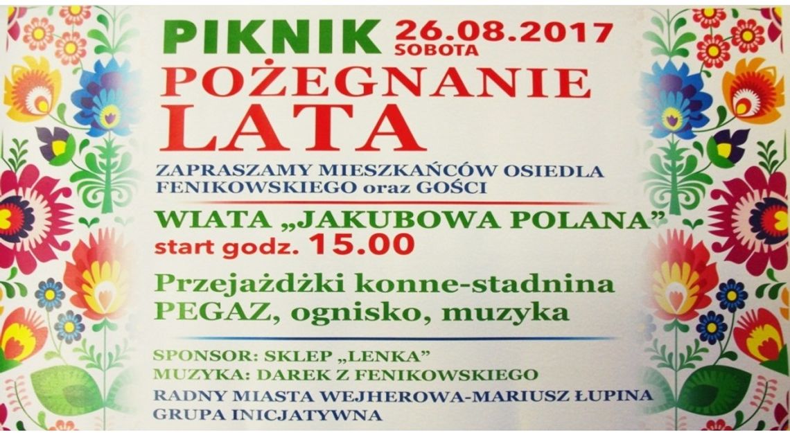 Piknik na Jakubowej Polanie. Zakończenie lata.