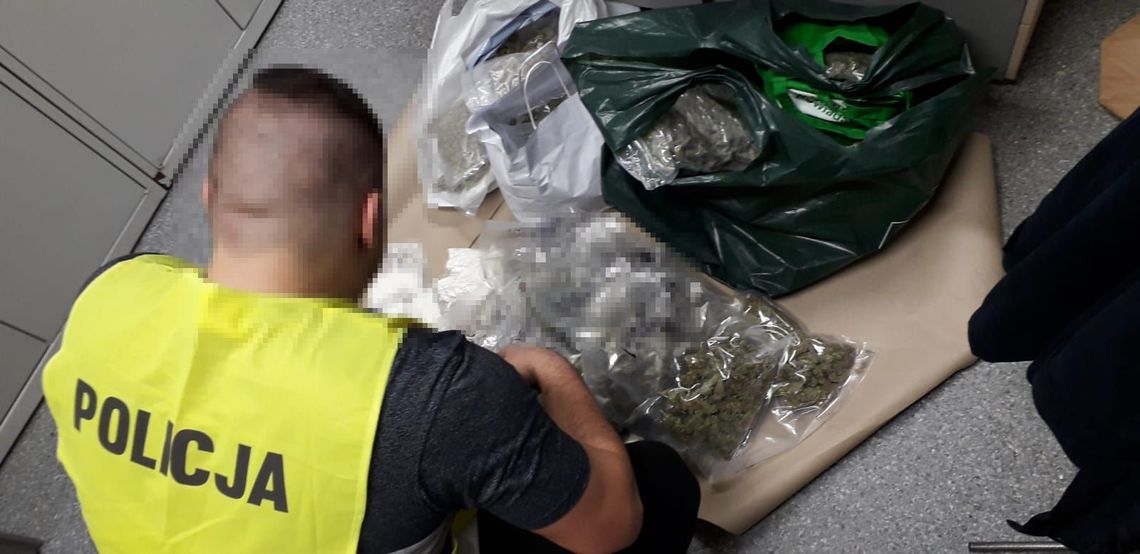 Posiadał około 6 kg narkotyków. Został zatrzymany przez wejherowskich policjantów