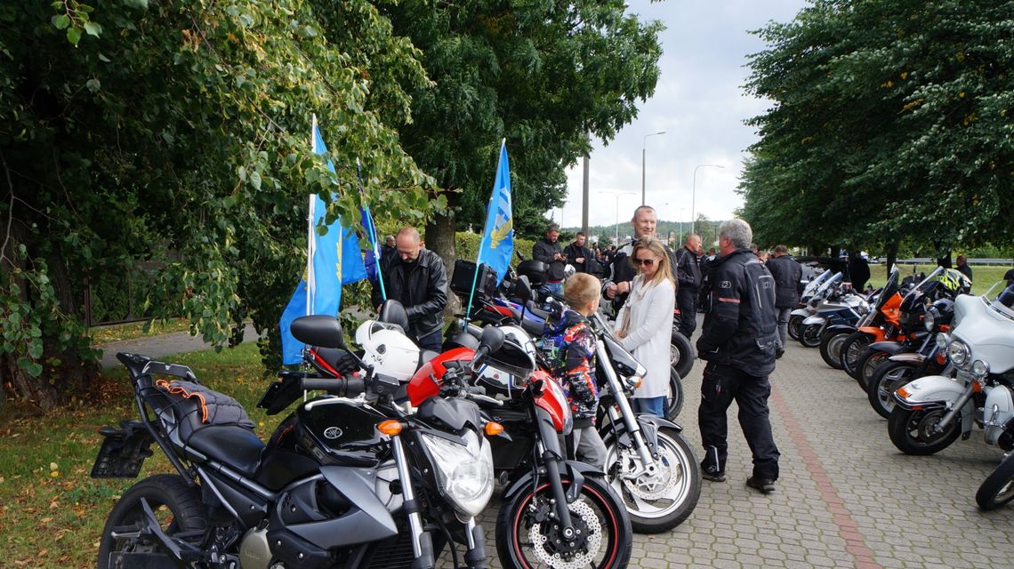 Rajd motocyklowy. Las piaśnicki