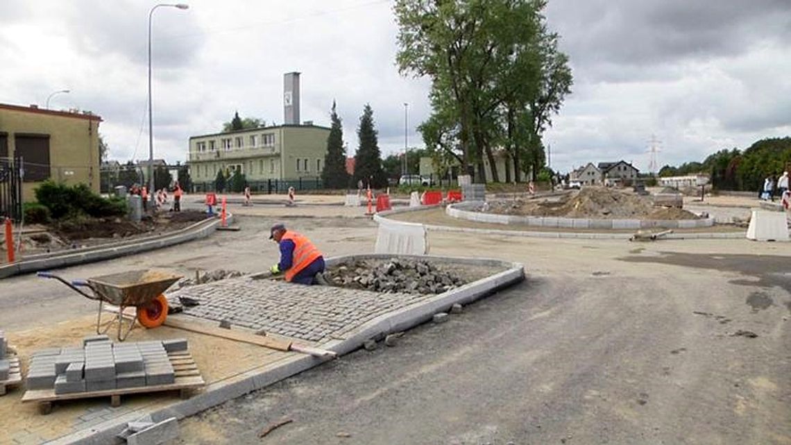 Rondo na ulicy Chopina. Przebudowa Nadrzecznej