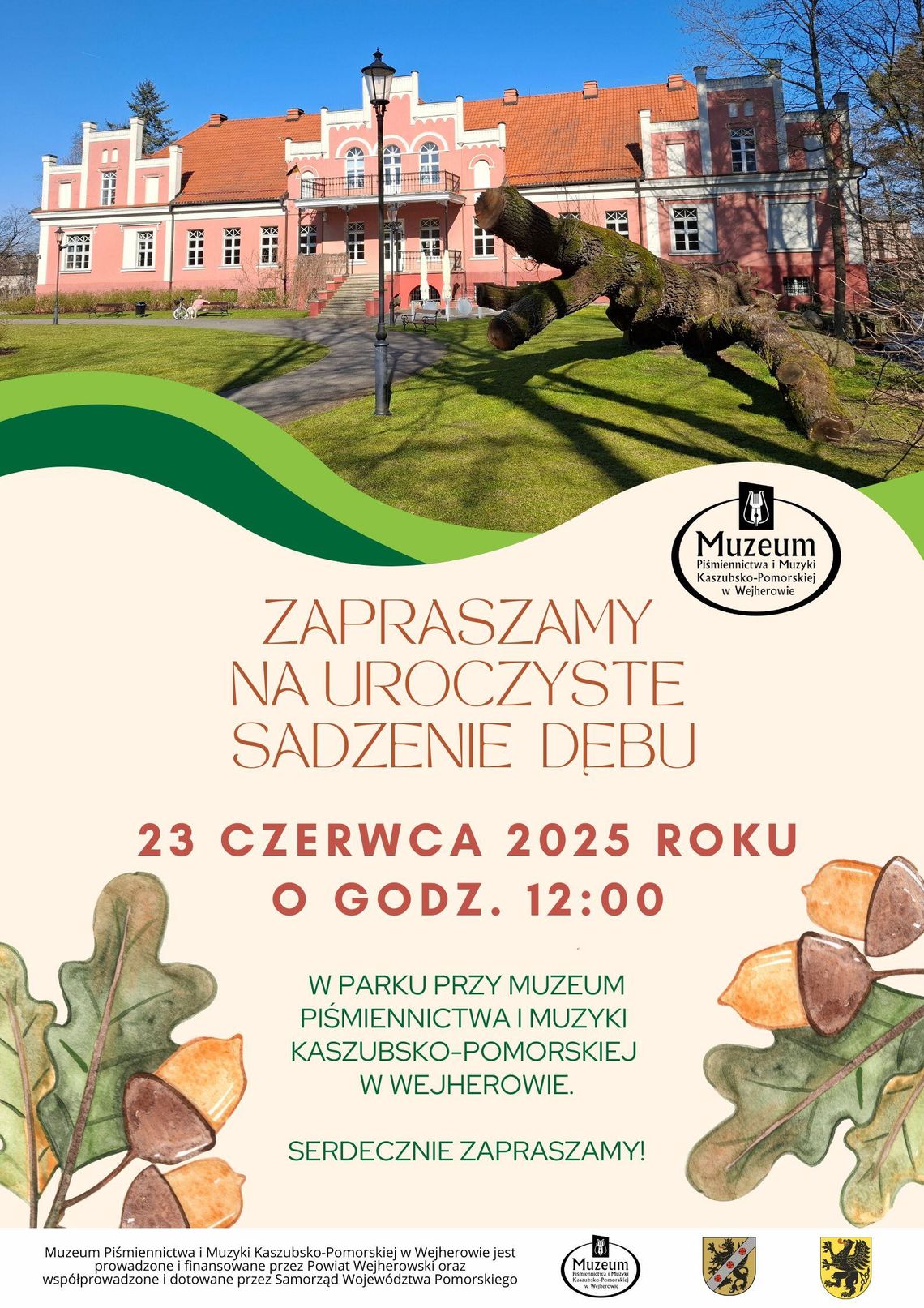 Stare drzewo odeszło, nowe zapuści korzenie – przyjdź na uroczystość w sercu wejherowskiego parku