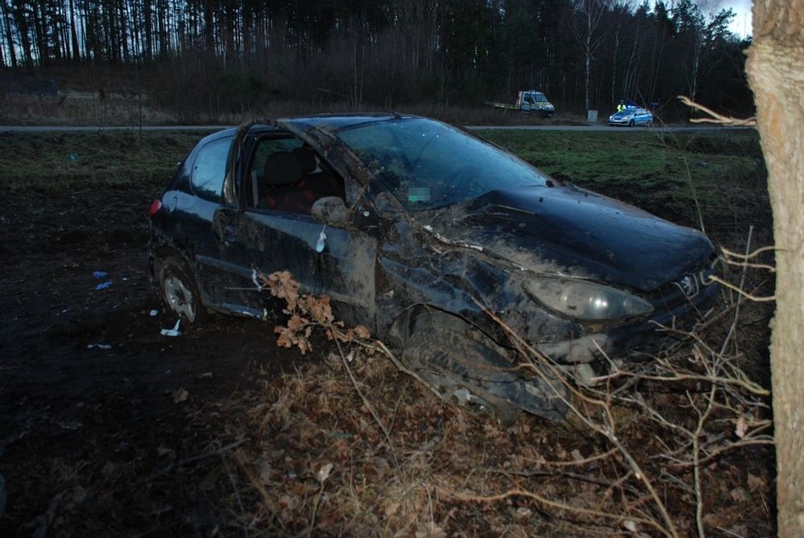 Uderzył w drzewo. Wypadek w Zbychowie
