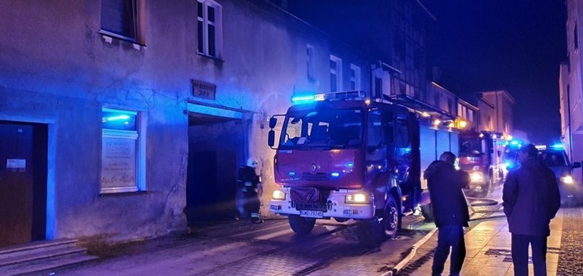 Wejherowo. Pożar przy 12 Marca Wejherowo. Pożar przy 12 Marca