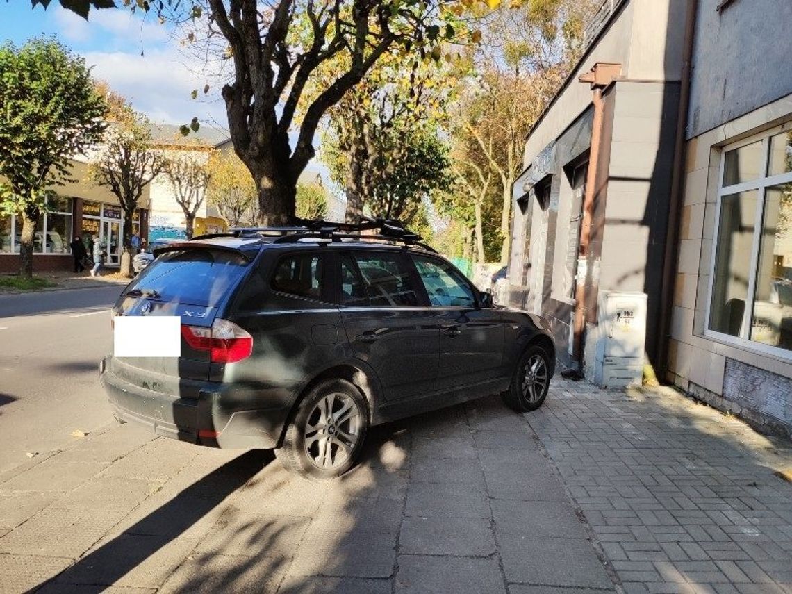 Zajęła cały chodnik, ale... Nic się nie stało?