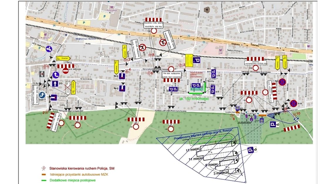 Zapoznaj się z obowiązującymi zasadami. Organizacja ruchu 1 listopada.