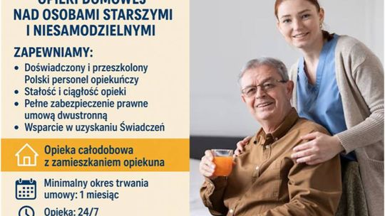 Opiekunka dla Seniora z Zamieszkaniem 24h - Zamów Opiekunkę wejherowo Całe Pomorskie/ Opiekunka 24h